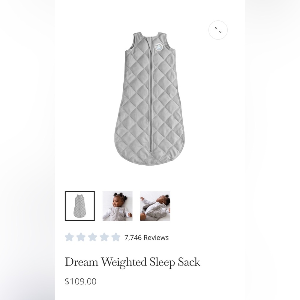 BRAND NEW WITH TAGS Dreamland baby weighted swaddle